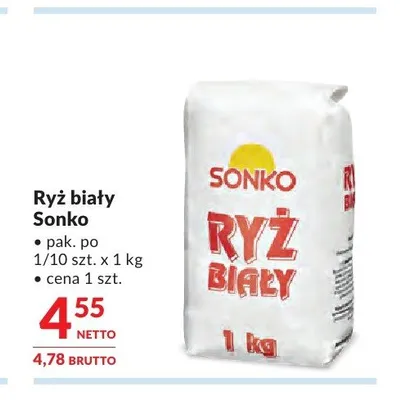 Ryż biały Sonko promocja w Makro