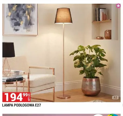 Lampa podłogowa E27 promocja w Merkury Market