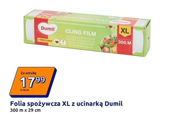 Folia spożywcza XL z ucinarką promocja w Action