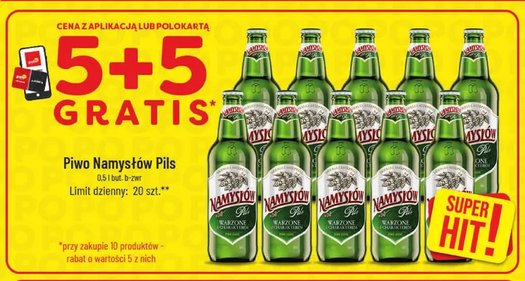 Piwo Namysłów Pils promocja w POLOmarket