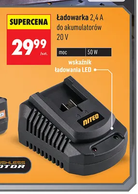 Ładowarka do akumulatorów Niteo promocja w Biedronka