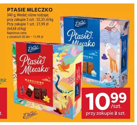 Ptasie Mleczko E.Wedel promocja w Stokrotka