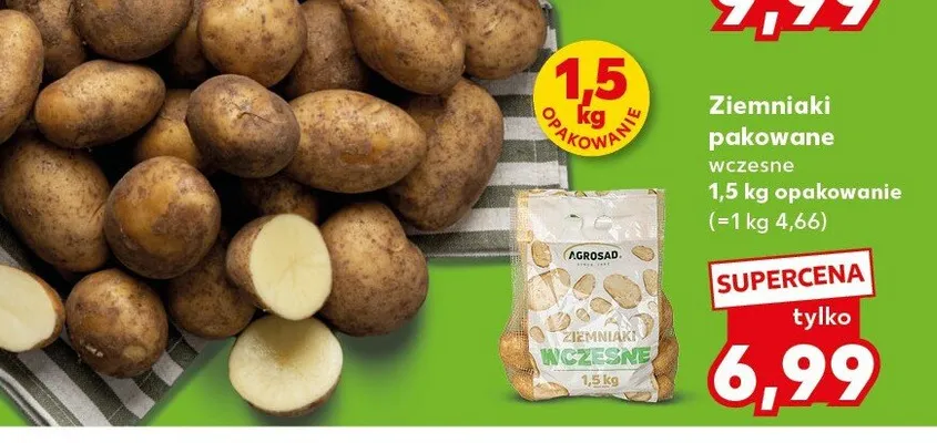 Ziemniaki pakowane wczesne promocja w Kaufland