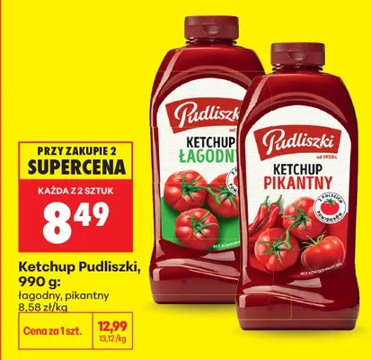 Ketchup pikantny Pudliszki promocja w Biedronka