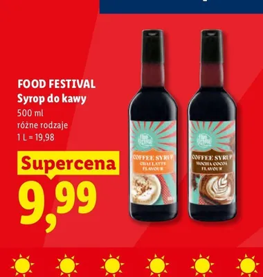 Syrop do kawy Chai Latte Food Festival promocja w Lidl