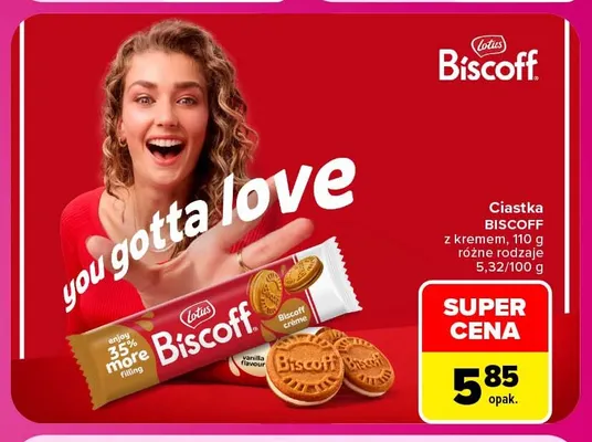 Ciastka Biscoff z kremem promocja w Carrefour