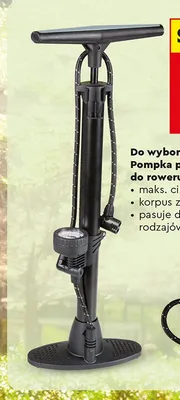 Pompka podłogowa do roweru promocja w Biedronka