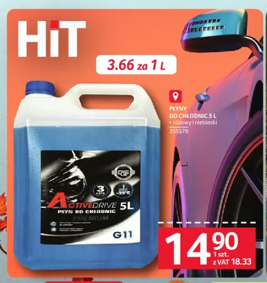 Płyn do chłodnic różowy ActiveDrive promocja w Selgros