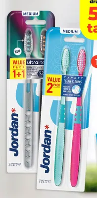 Szczoteczka do zębów Jordan Ultralite Medium 2-pak promocja w Dealz