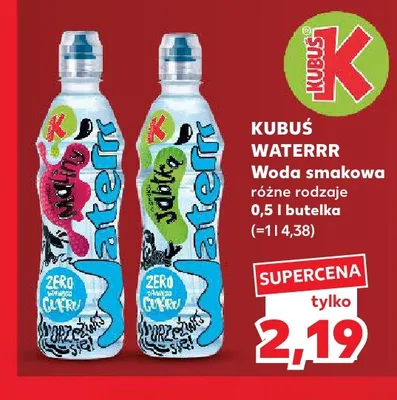 Woda smakowa Kubuś Waterrr promocja w Kaufland