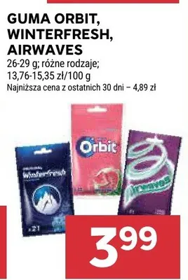 Guma Orbit, Winterfresh, Airwaves promocja w Stokrotka