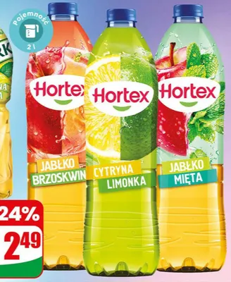 Napój niegazowany jabłko-brzoskwinia promocja w Dino