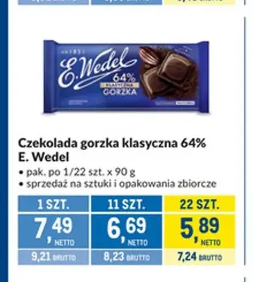 Czekolada gorzka Schogetten promocja w Makro