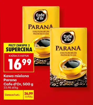Kawa mielona Parana Cafe d'Or promocja w Biedronka
