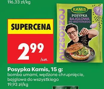 Posypka umami, za pięć pieniędzy, bajgiowa do wszystkiego promocja w Biedronka