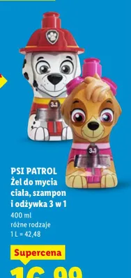 Żel do mycia ciała, szampon i odżywka 3 w 1 promocja w Lidl