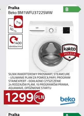 Pralka Beko BM1WFU37225WW promocja w kakto.pl