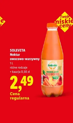 Nektar owocowo-warzywny Solevita promocja w Lidl