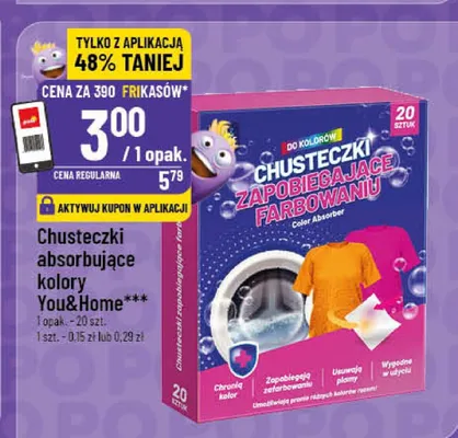 Chusteczki absorbujące kolory promocja w POLOmarket
