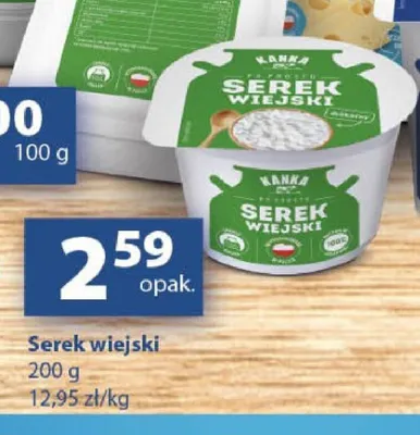 Serek wiejski Kanka promocja w Delikatesy Centrum