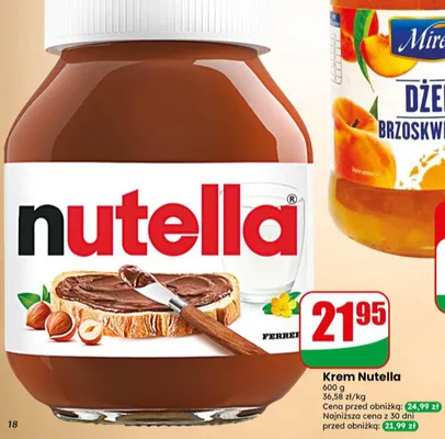 Krem Nutella promocja w Dino