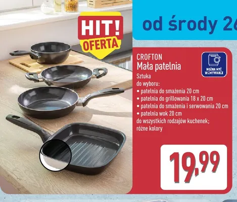Patelnia do smażenia i serwowania Crofton 20 cm promocja w Aldi