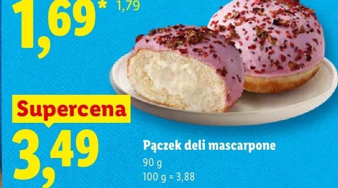 Pączek deli mascarpone promocja w Lidl