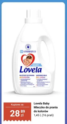 Mleczko do prania do kolorów Lovela Baby promocja w Biedronka