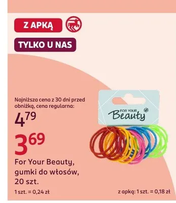 Gumki do włosów promocja w Rossmann