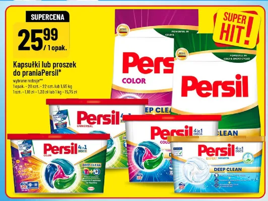 Kapsułki do prania Persil Universal 4in1 Discs promocja w POLOmarket