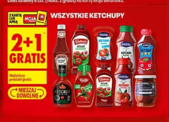Ketchupy promocja w Biedronka