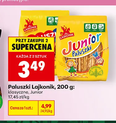 Paluszki Lajkonik klasyczne promocja w Biedronka