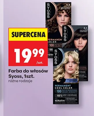 Farba do włosów Syoss promocja w Biedronka