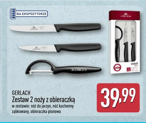 Zestaw 2 noży z obieraczką Gerlach promocja w Aldi