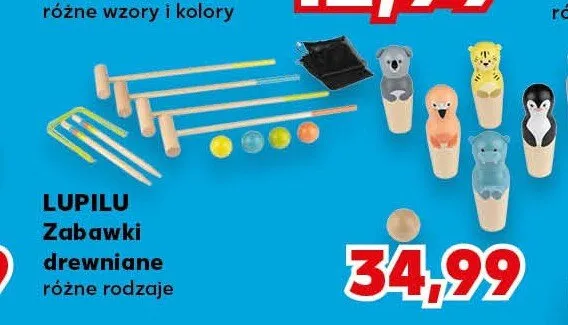 Zabawki drewniane Lupilu promocja w Kaufland