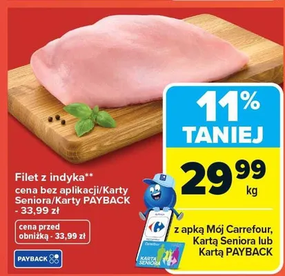 Filet z indyka promocja w Carrefour Market