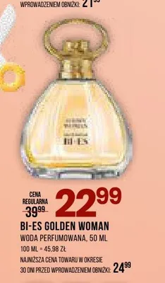 Woda perfumowana Bi-es Golden Woman promocja w Drogerie Natura