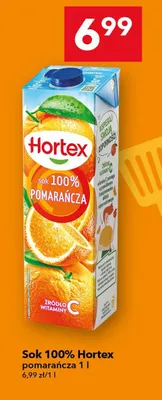 Sok 100% pomarańcza promocja w LEWIATAN