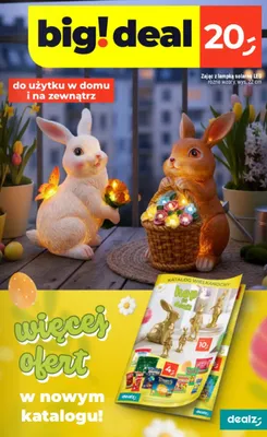 Zając z lampką solarną LED różne wzory, wys. 22 cm promocja w Dealz