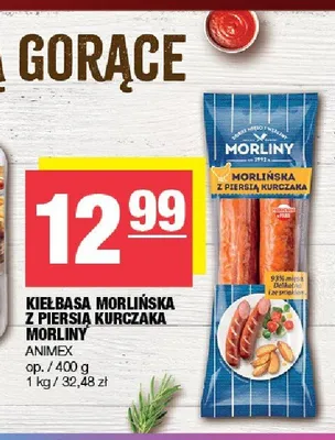 Kiełbasa Morlińska z piersią kurczaka Morliny promocja w SPAR