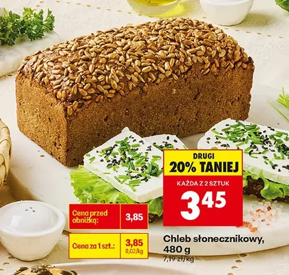 Chleb słonecznikowy promocja w Biedronka