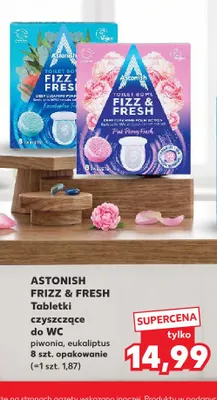 Tabletki czyszczące do WC Frizz & Fresh piwonia Astonish promocja w Kaufland