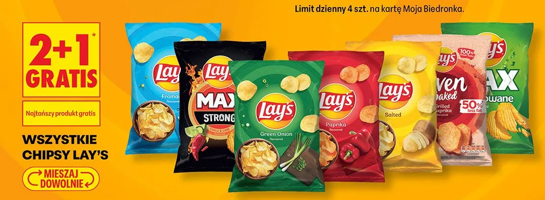 Chipsy Lay's Fromage promocja w Biedronka