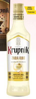 Likier Krupnik Zabajone promocja w Biedronka