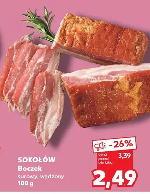 Boczek surowy, wędzony promocja w Kaufland