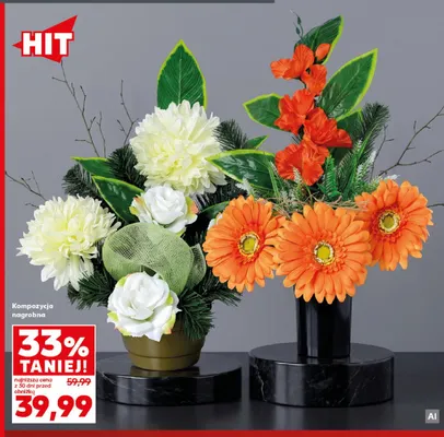 Kompozycja nagrobna promocja w Kaufland