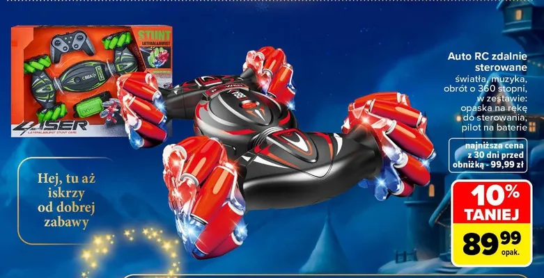 Auto RC zdalnie sterowane promocja w Carrefour