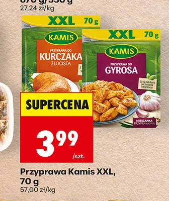 Przyprawa do kurczaka złocista Kamis XXL promocja w Biedronka