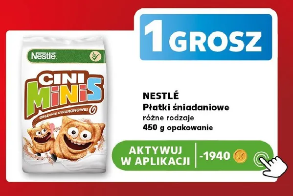 Płatki śniadaniowe Nestlé Cini Minis promocja w Kaufland