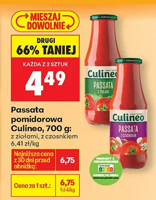 Passata pomidorowa Culineo promocja w Biedronka